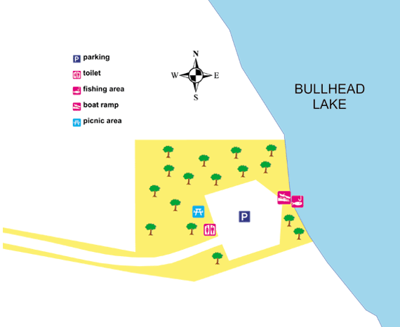 Map of Bullhead Lake