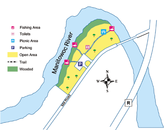 Map of Manitowoc River Access