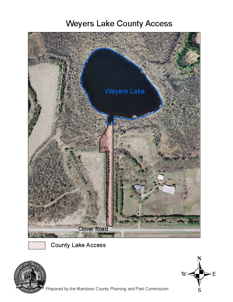 Map of Weyers Lake
