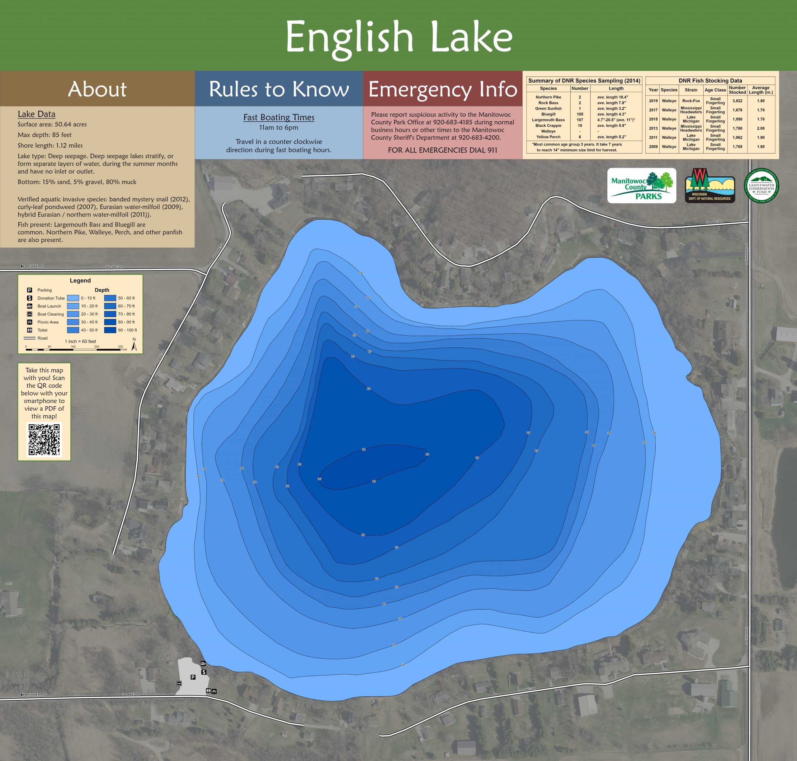 English Lake Map